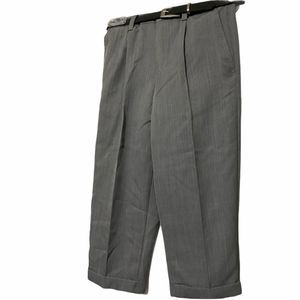 Retro Boy's Dress Pants with Belt Light Gray 4T